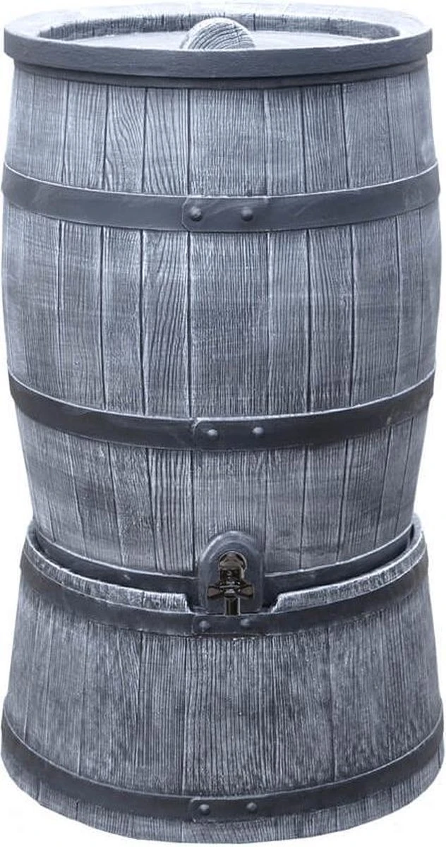 Regentonset Roto 120 Liter + Voet - Grijs