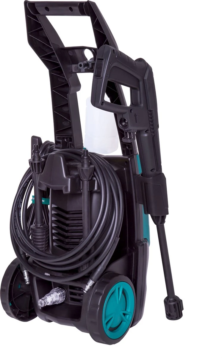 VONROC Hogedrukreiniger V14-2 - 1400W – 110 Bar – 390 L/h – Incl. 5m Slang, Reinigingsmiddelen Flesje, Terrasreiniger En Meer - Afbeelding 2