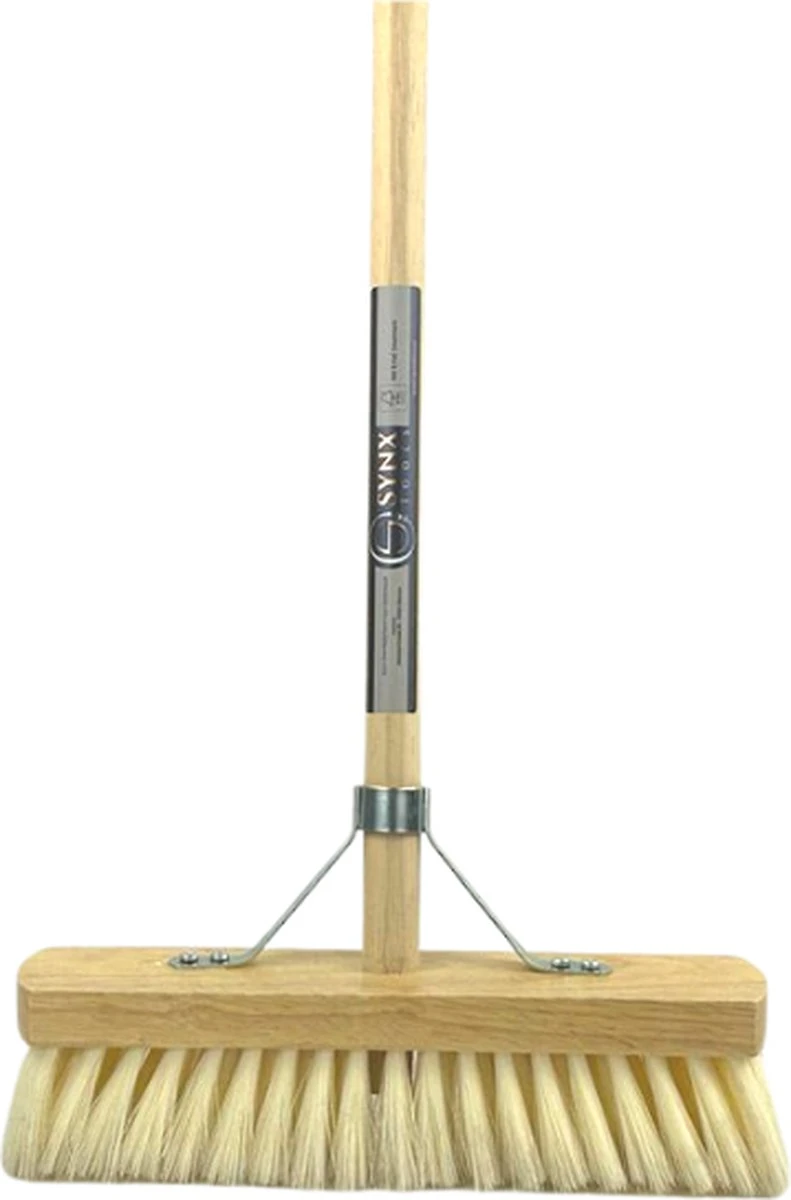Synx Tools Binnenbezem Fibersoft - Zachte Bezems - Kamerveger - Veger / Zachte Besem - Incl. Steel 140cm - Binnen Bezem - Afbeelding 2
