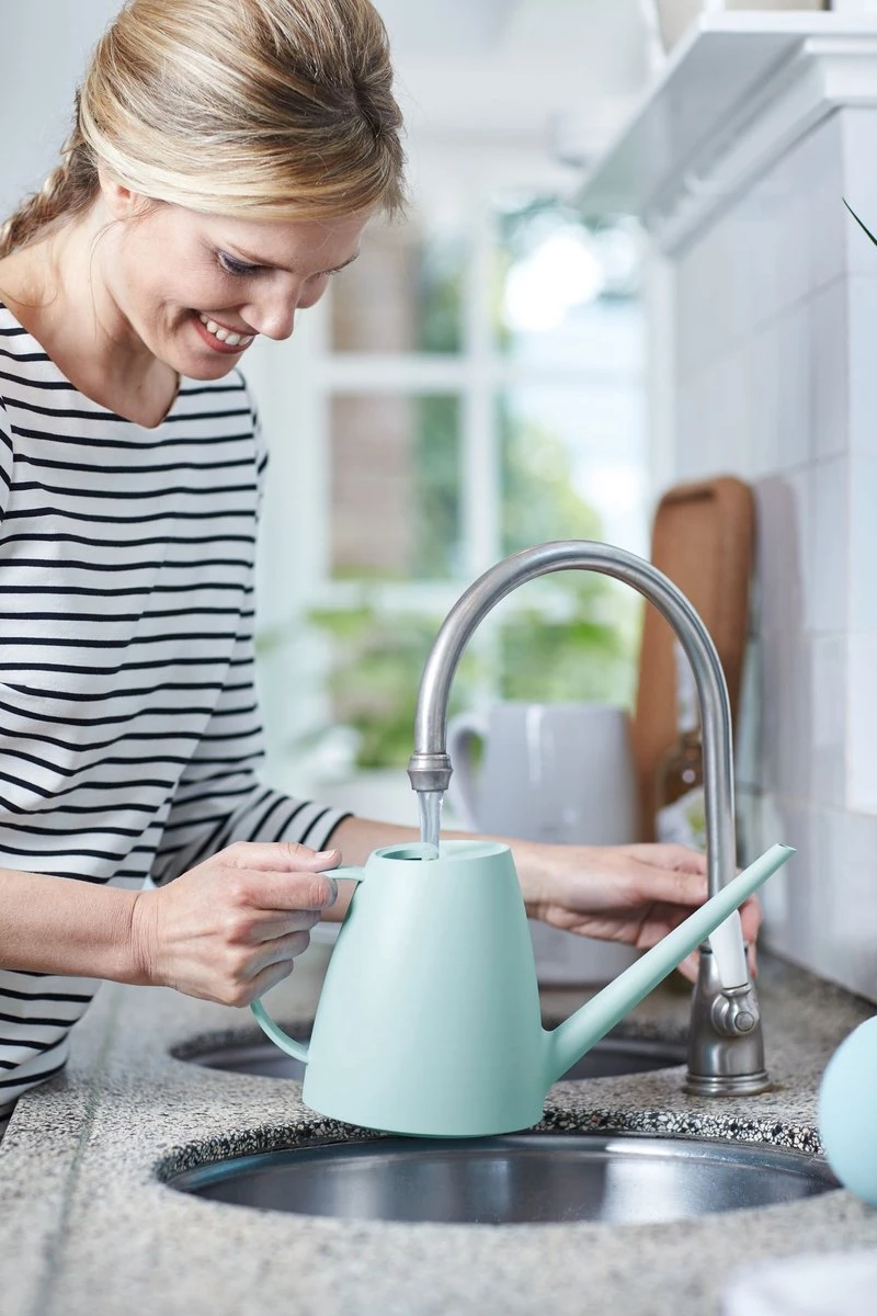 Elho Brussels Gieter 1,8l - Gieter Voor Binnenkweken En Oogsten - Ø 33.0 X H 17.0 Cm - Groen/Mint - Afbeelding 5