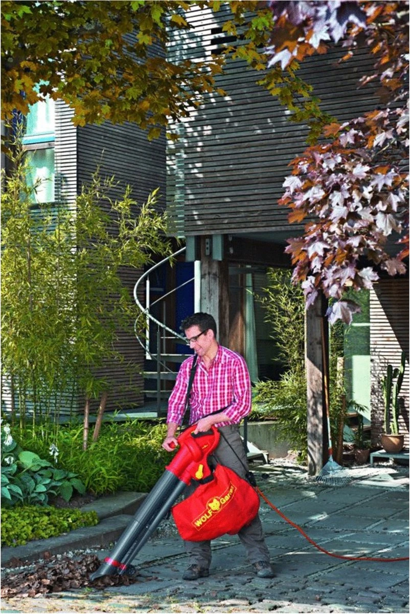 WOLF-Garten Elektrische Bladblazer LBV 2600 E - Motor 2600 Watt - Opvangzak 50 Liter - Reductie Ratio 10:1 - Afbeelding 3