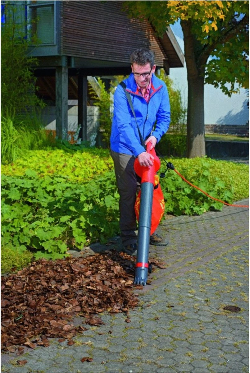 WOLF-Garten Elektrische Bladblazer LBV 2600 E - Motor 2600 Watt - Opvangzak 50 Liter - Reductie Ratio 10:1 - Afbeelding 2