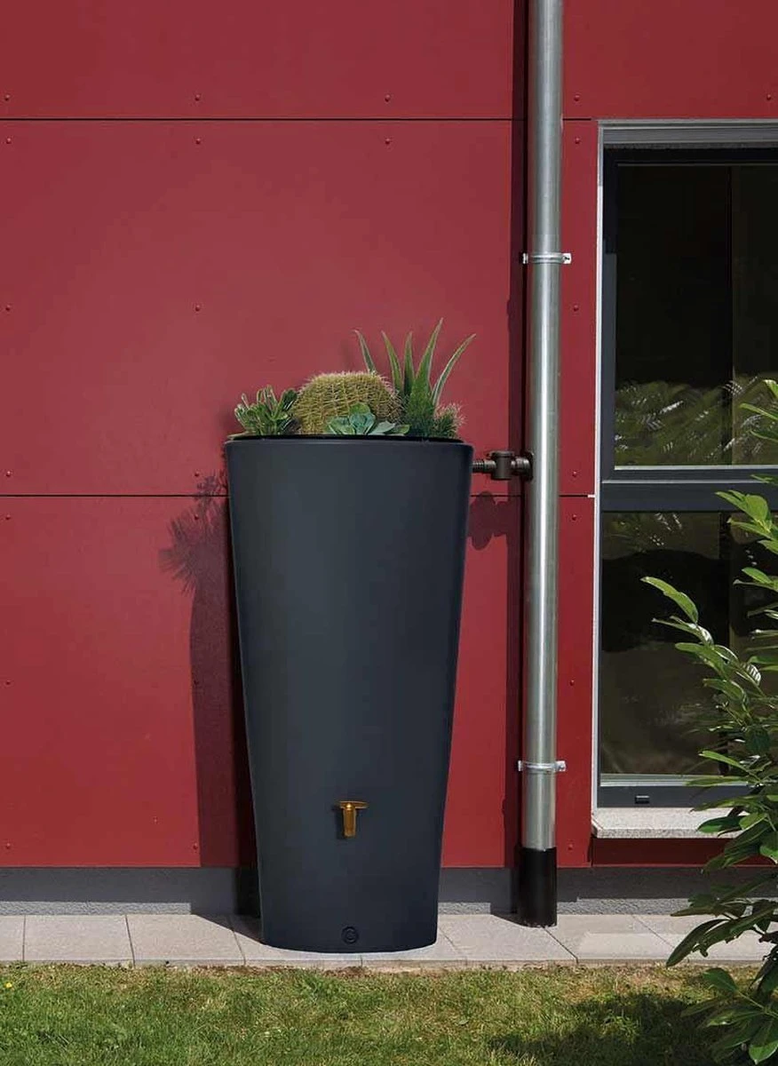 Garantia 2in1 Regenton - VASO - 220 Liter - Antraciet - Afbeelding 2