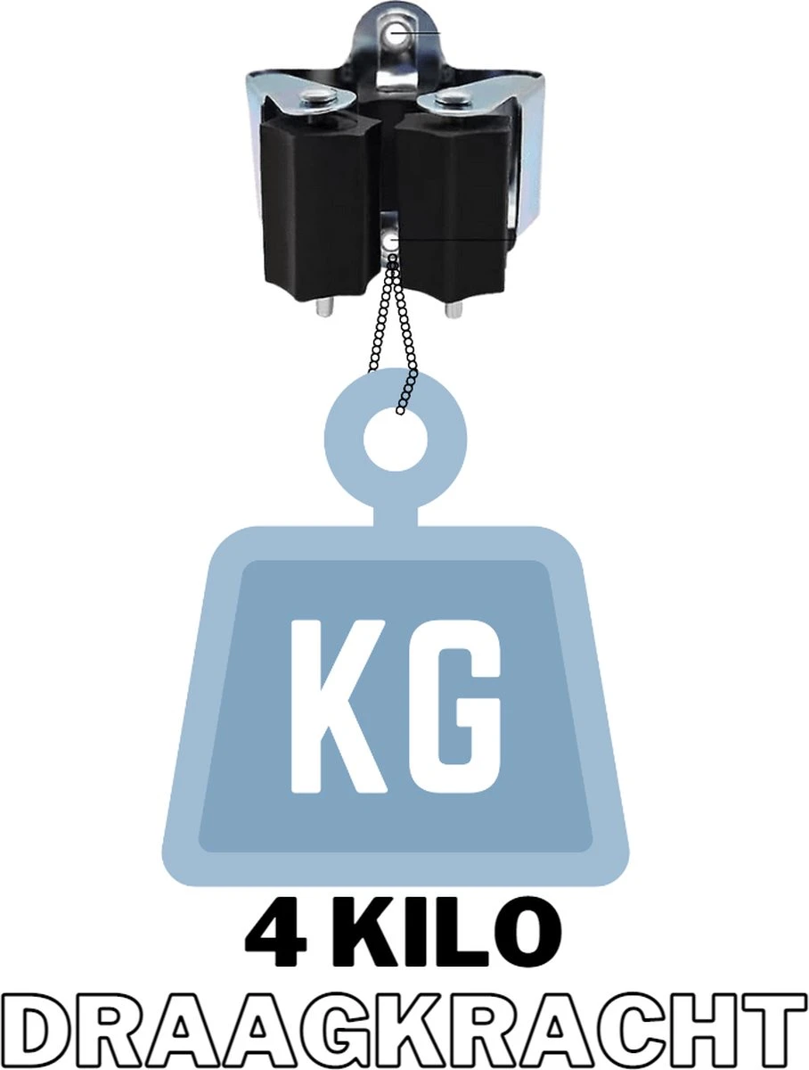 Deal Tools Multi Wand Houder - Bezemhouder - Gereedschap Houder - Bezem Ophangsysteem - Ophangsysteem Tuingereedschap - Set Inclusief Bevestigingsmateriaal - 12 Houders - Afbeelding 2