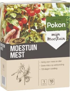 Pokon Bio Moestuin Mest - 1kg - Meststof (biologisch) - 120 Dagen Moestuinvoeding