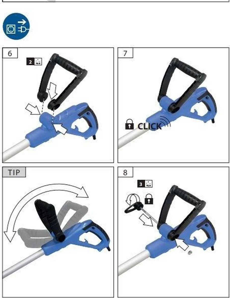 Güde Elektrische Onkruidborstel - Voegenreiniger - 400 Watt - GRF 401 - Afbeelding 4